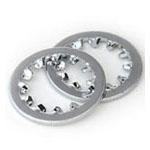 Chrome Internal Tooth Lock Washers